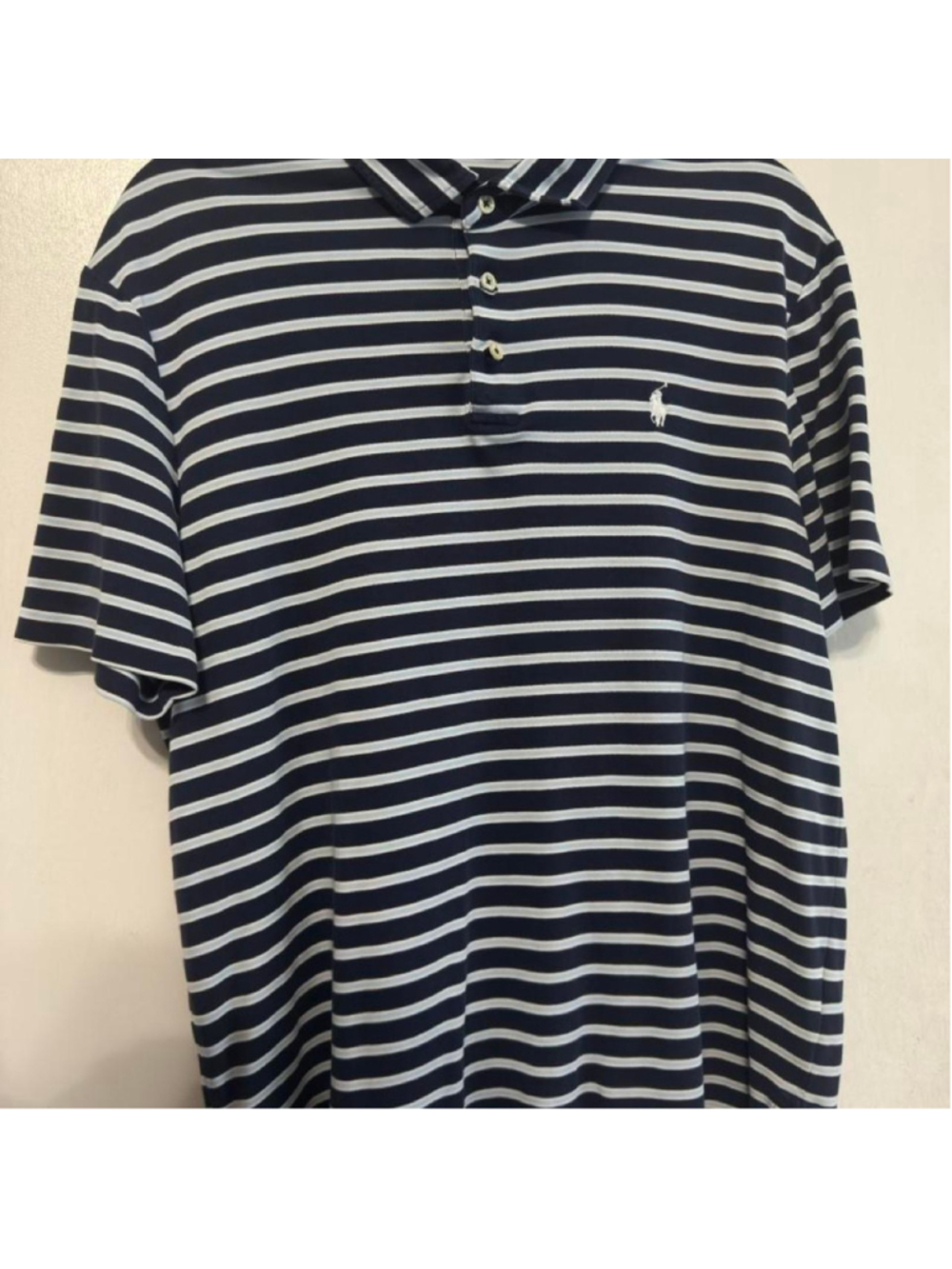 Polo Ralph Lauren white and navy striped polo shirt #preppy #classic